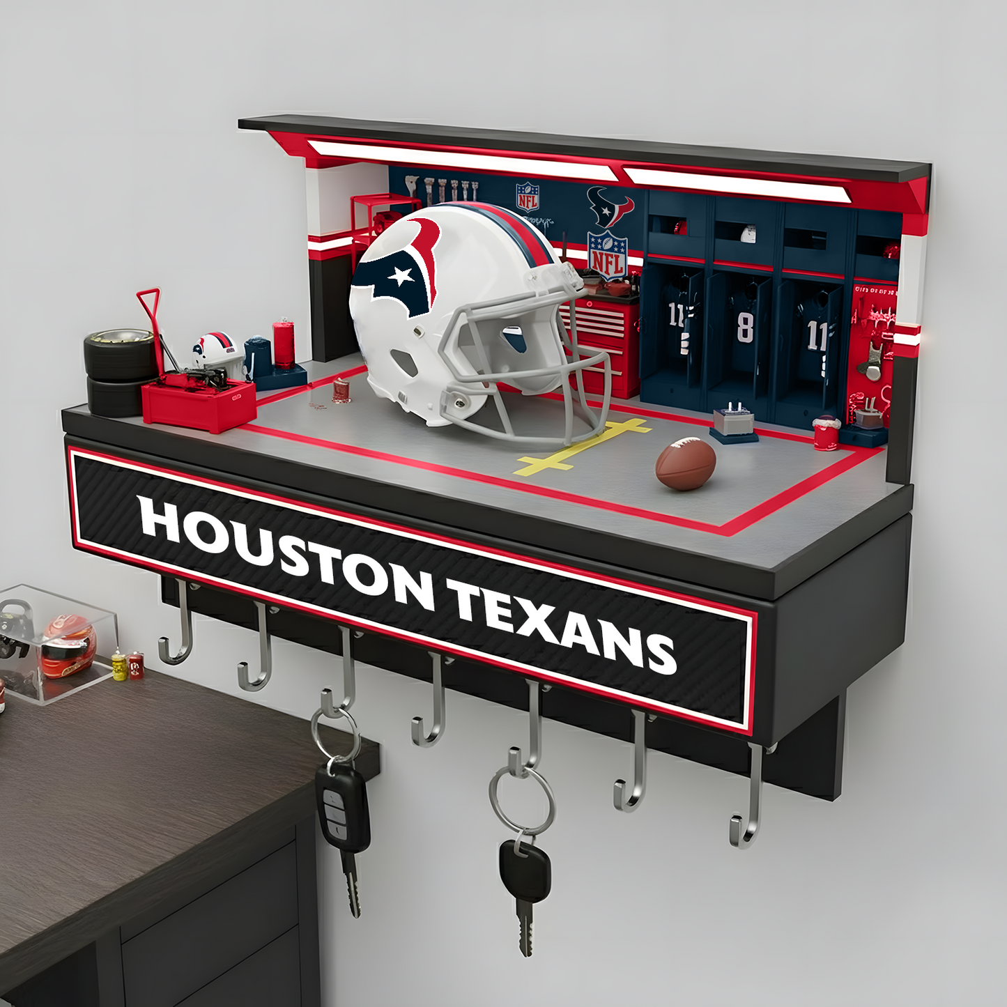 HOU X NFL Decorative key holder in a sporty style NAK NHT