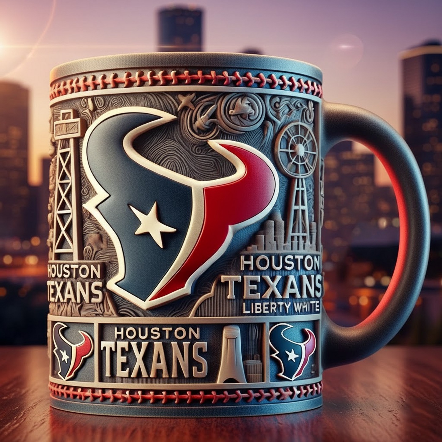 HOU X NFL football team Mug Series- Limited Edition Collectible NAK NHT