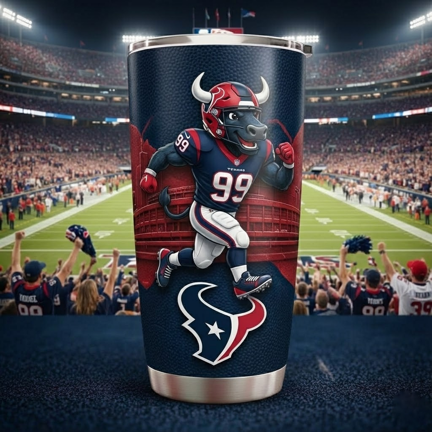 HOU X NFL mascot-shaped thermal mug NAK NHT