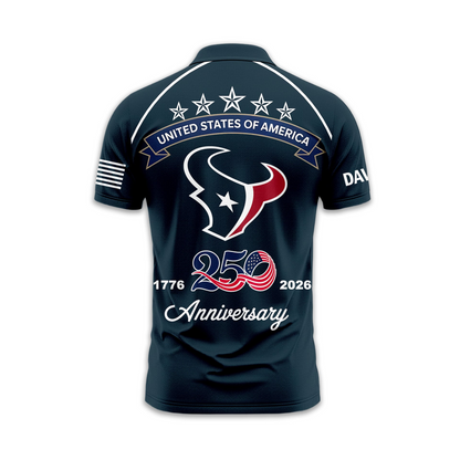 HT Premium NFL American Semiquincentennial Polo Shirt DDT NTL