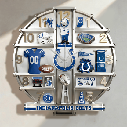 IC x NFL Home Decorative 3D Visual Effect Acrylic Wall Clock NAK CTKT