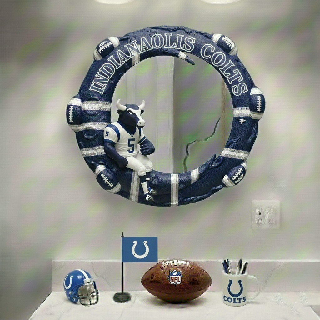 IC x NFL Moonlit  Custom Shaped Mirror - Personalized Gifts NAK CTKT