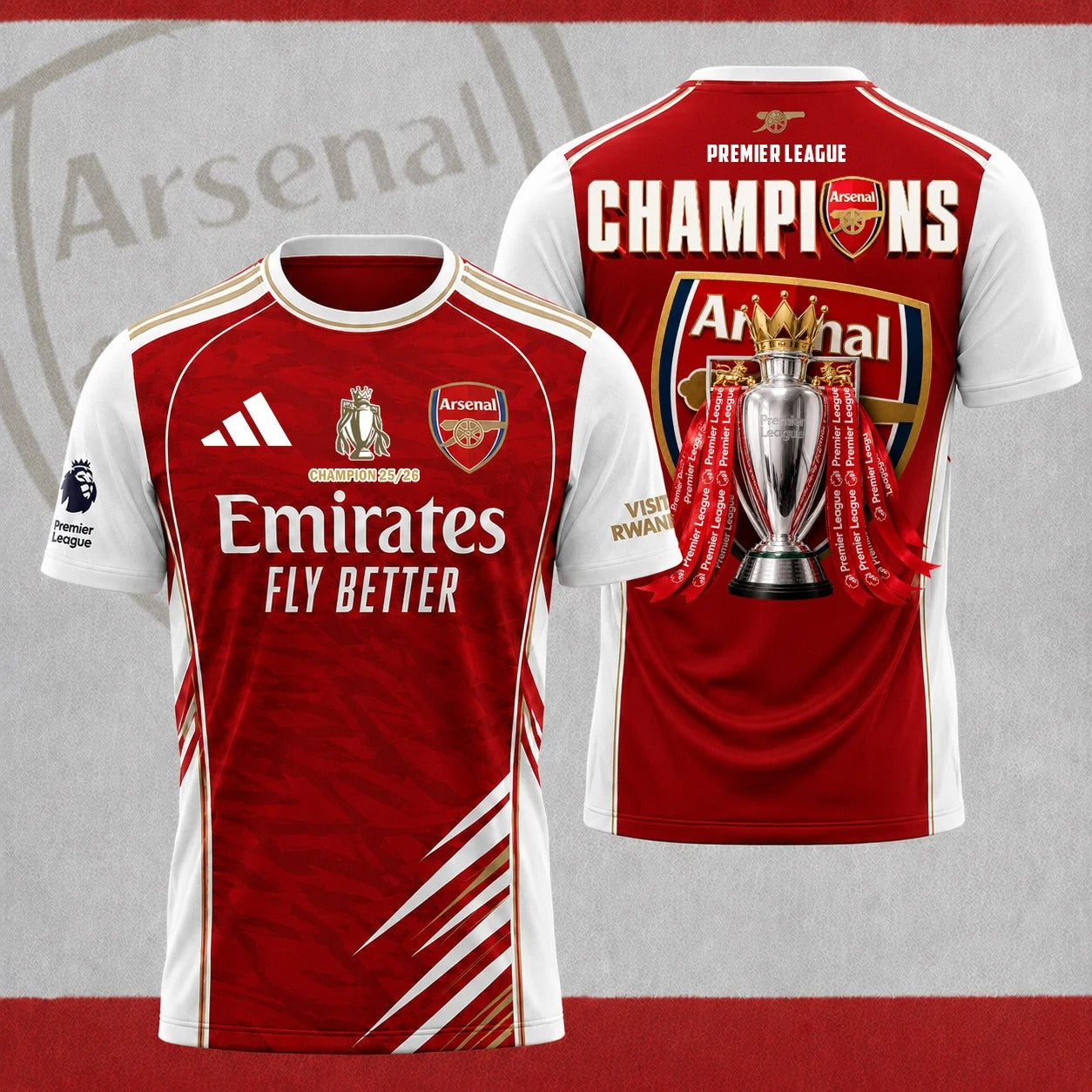 ARS F.C Premier League Champions 25-26 V15 Shirt DDT 212526 NTL