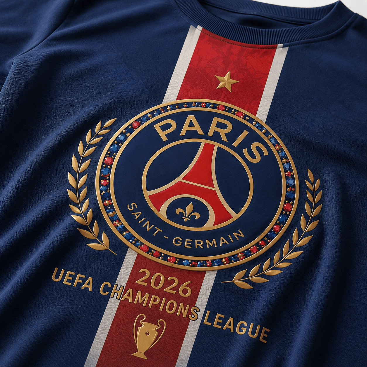PSG Premium UEFA Champions League 2025/26 3D T-Shirt V2 DatND TANND