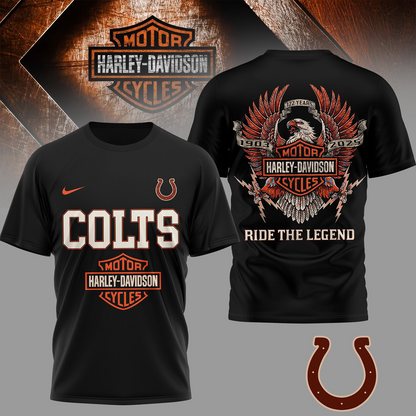 IND Premium NFL 122 Year Harley Davidson 3D Shirt 2603 DatND DVT