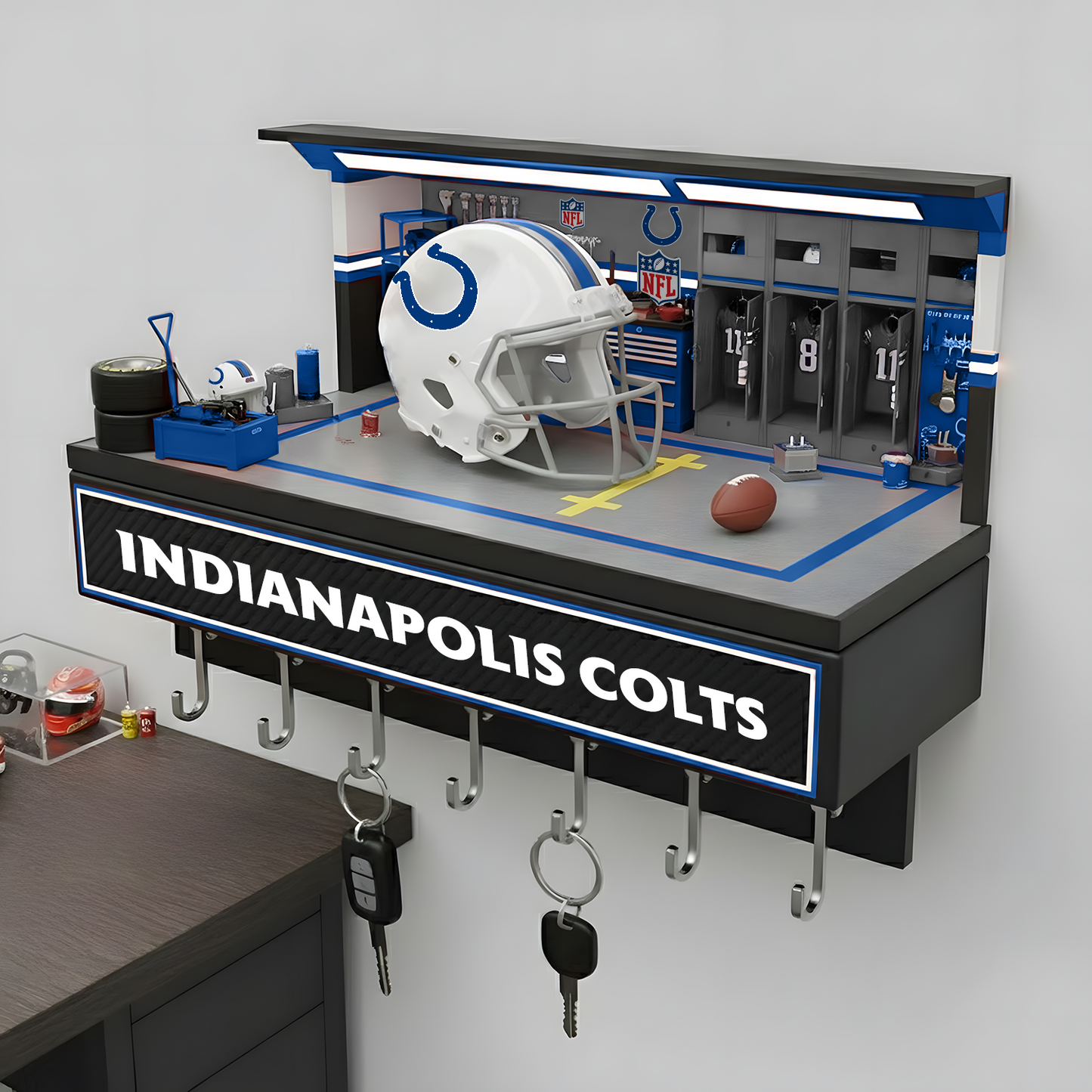 IND X NFL Decorative key holder in a sporty style NAK NHT