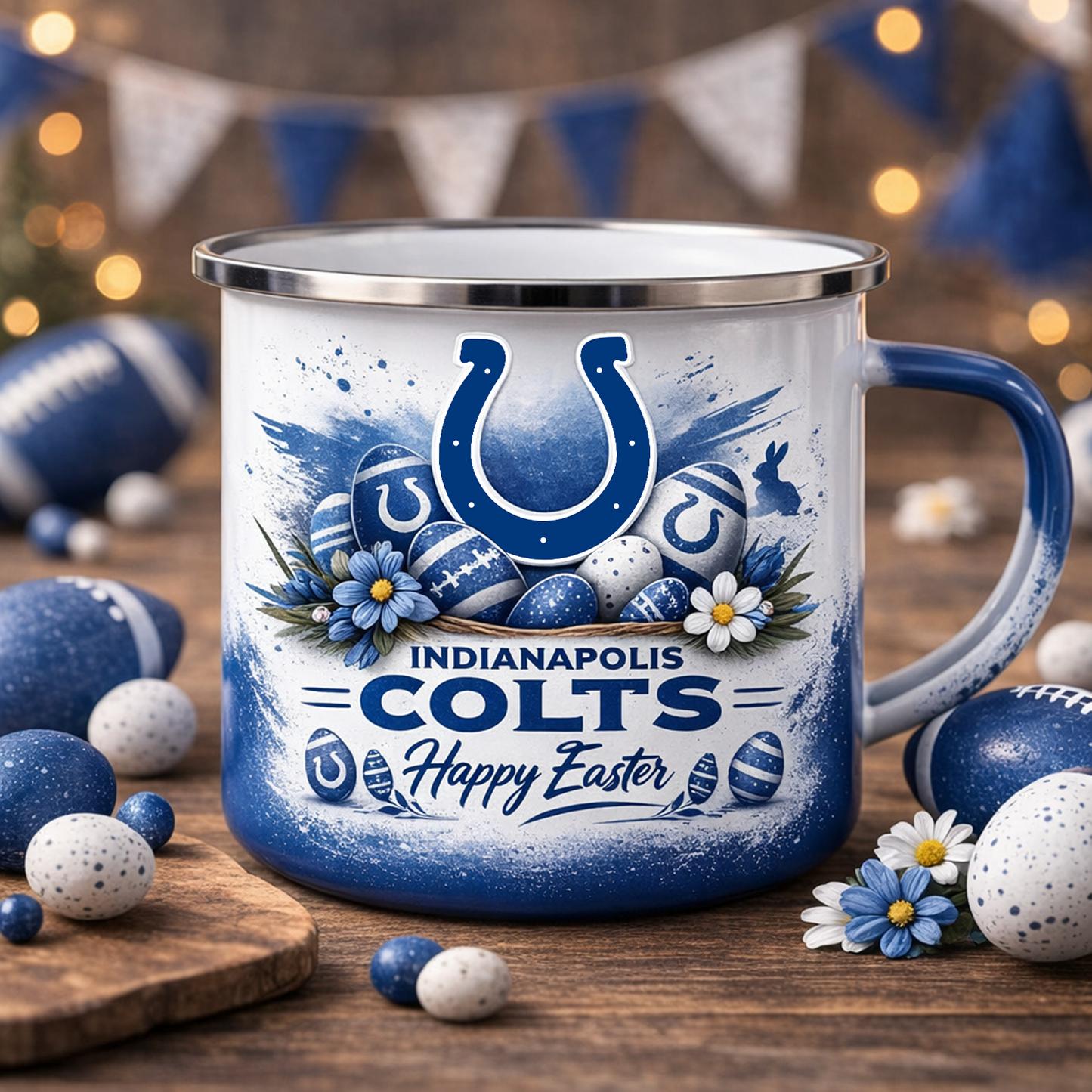 IND X NFL Easter-themed enamel mug NAK NHT