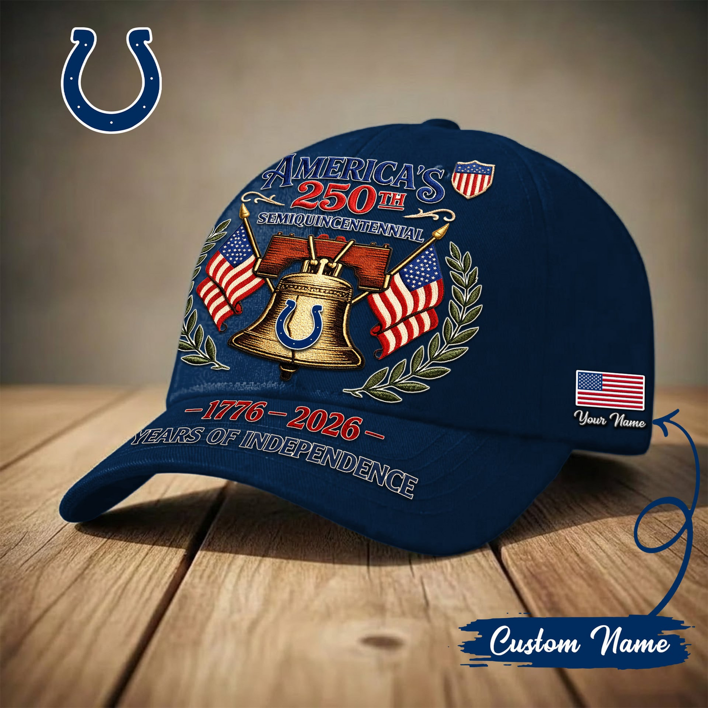 IND x Premium NFL 1776-2026 Years Of Independence Classic Cap NAK LBN