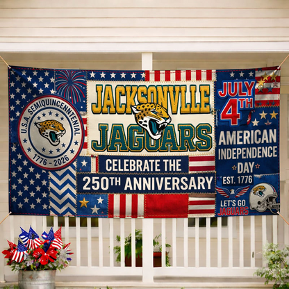 JJ Premium NFL Patchwork America 250 Fabric Banner DDT NTL