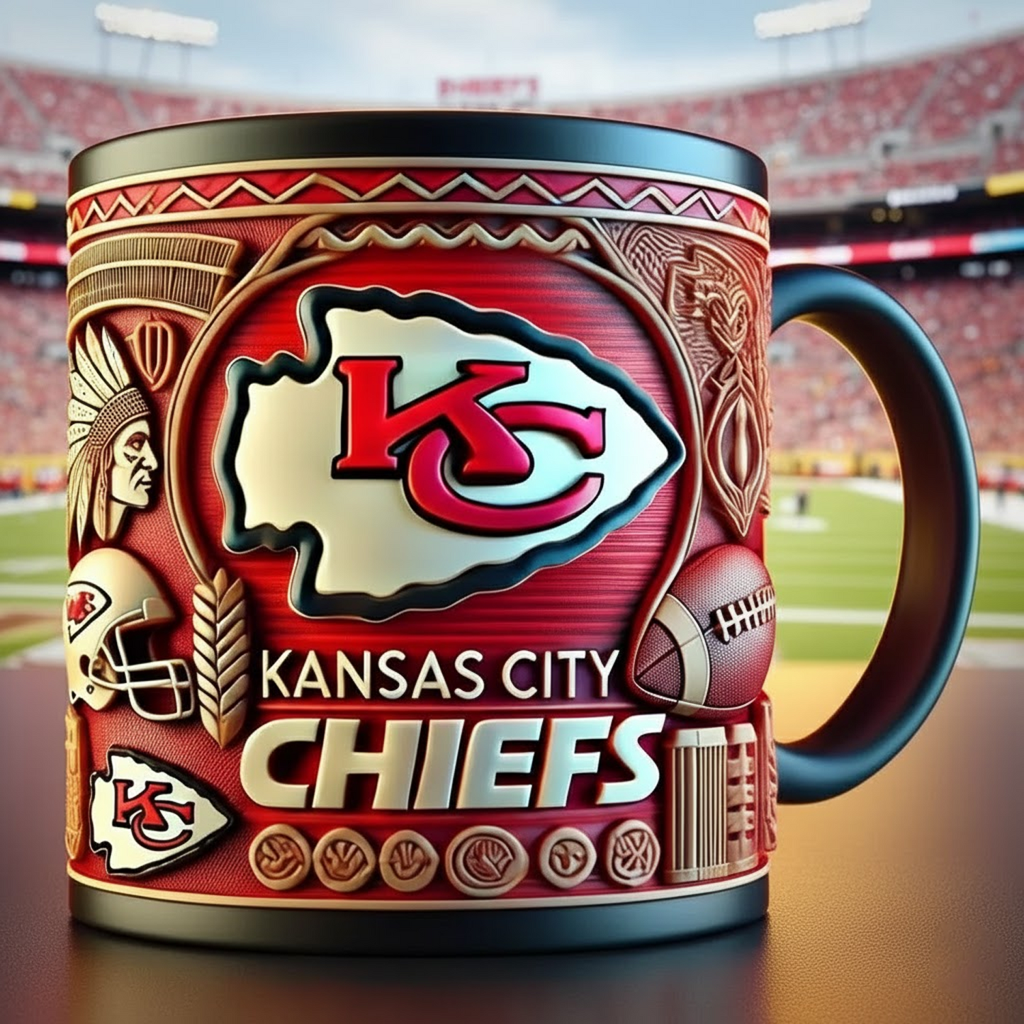KC X NFL football team Mug Series- Limited Edition Collectible NAK NHT