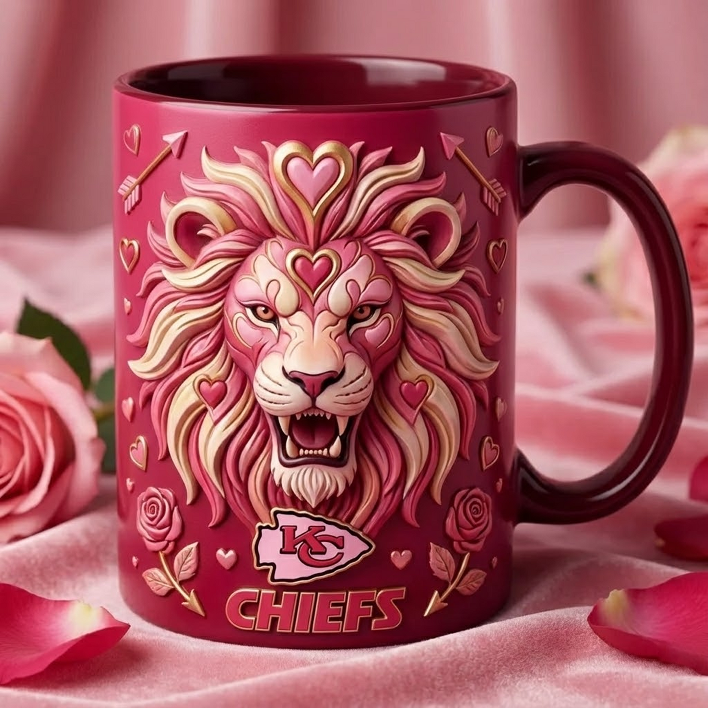 KC X NFL Love Season Mug - Valentine V2 NAK NHT