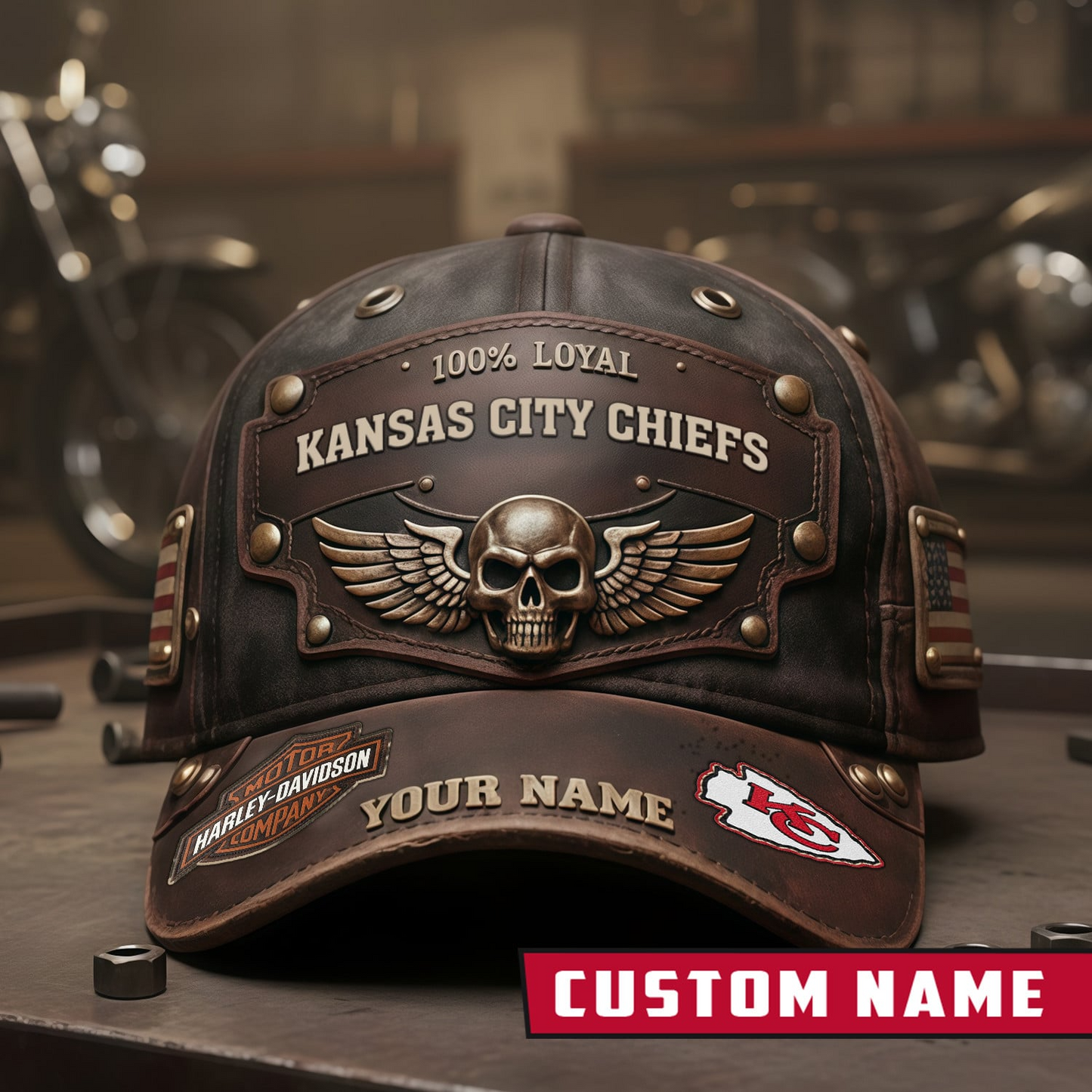 KCC x NFL Harley-Davidson Vintage Cap NAK CTKT