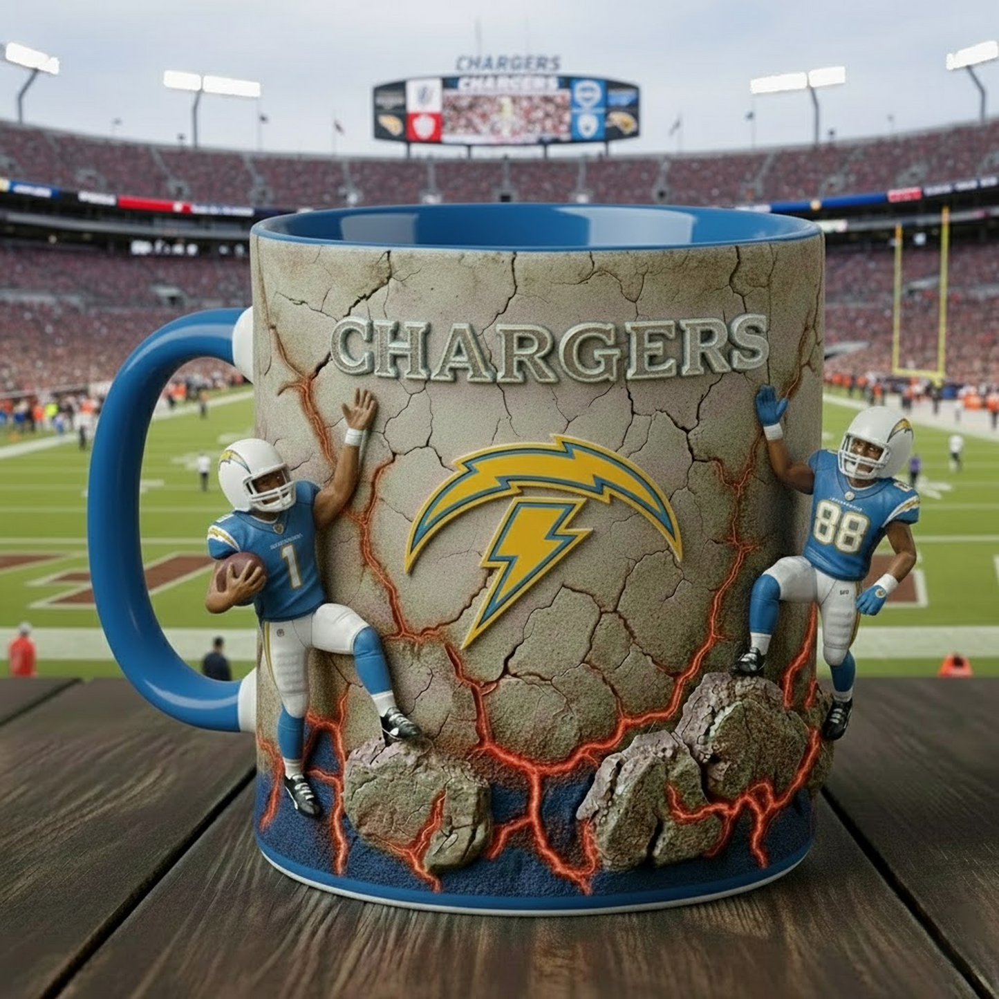 LAC X NFL Coffee Accent Mug - Personalized Gifts NAK NHT