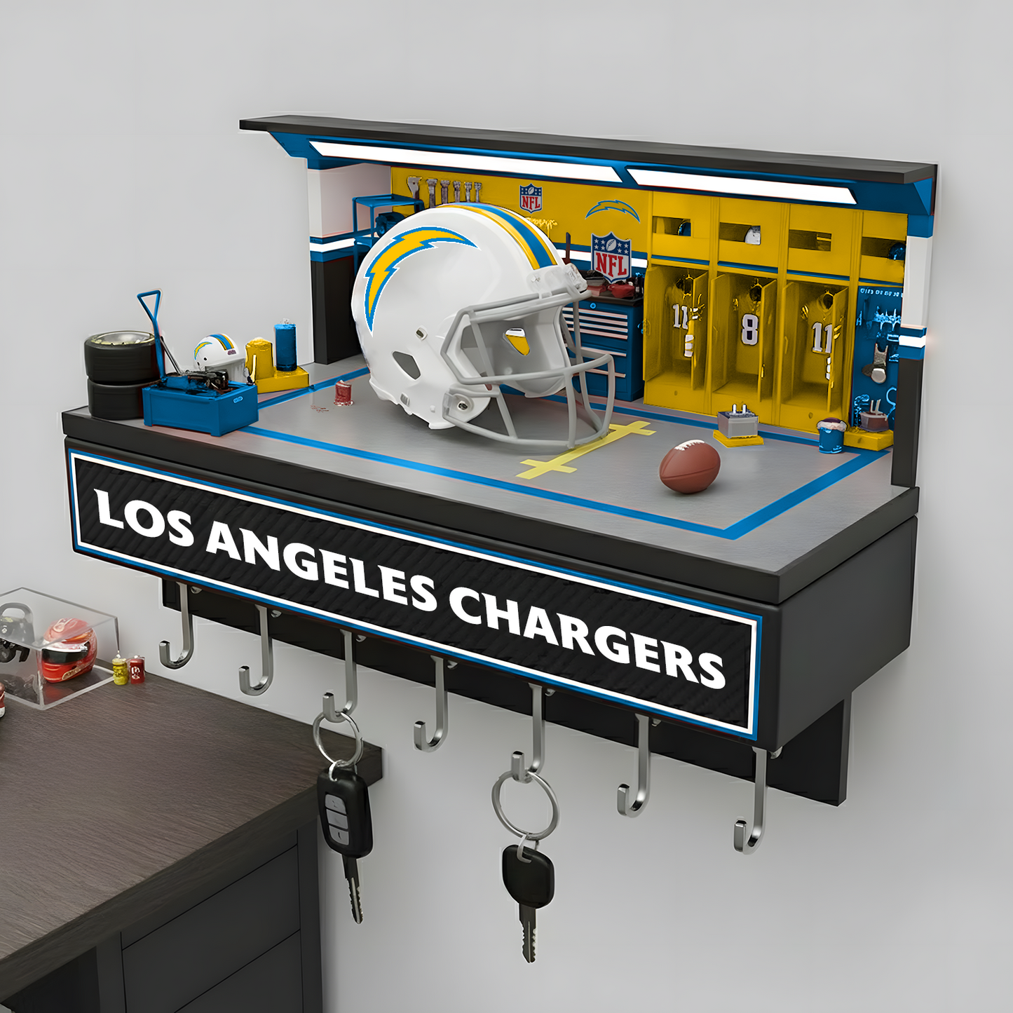 LAC X NFL Decorative key holder in a sporty style NAK NHT