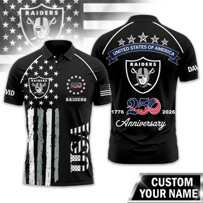 LVR Premium NFL American Semiquincentennial Polo Shirt DDT NTL