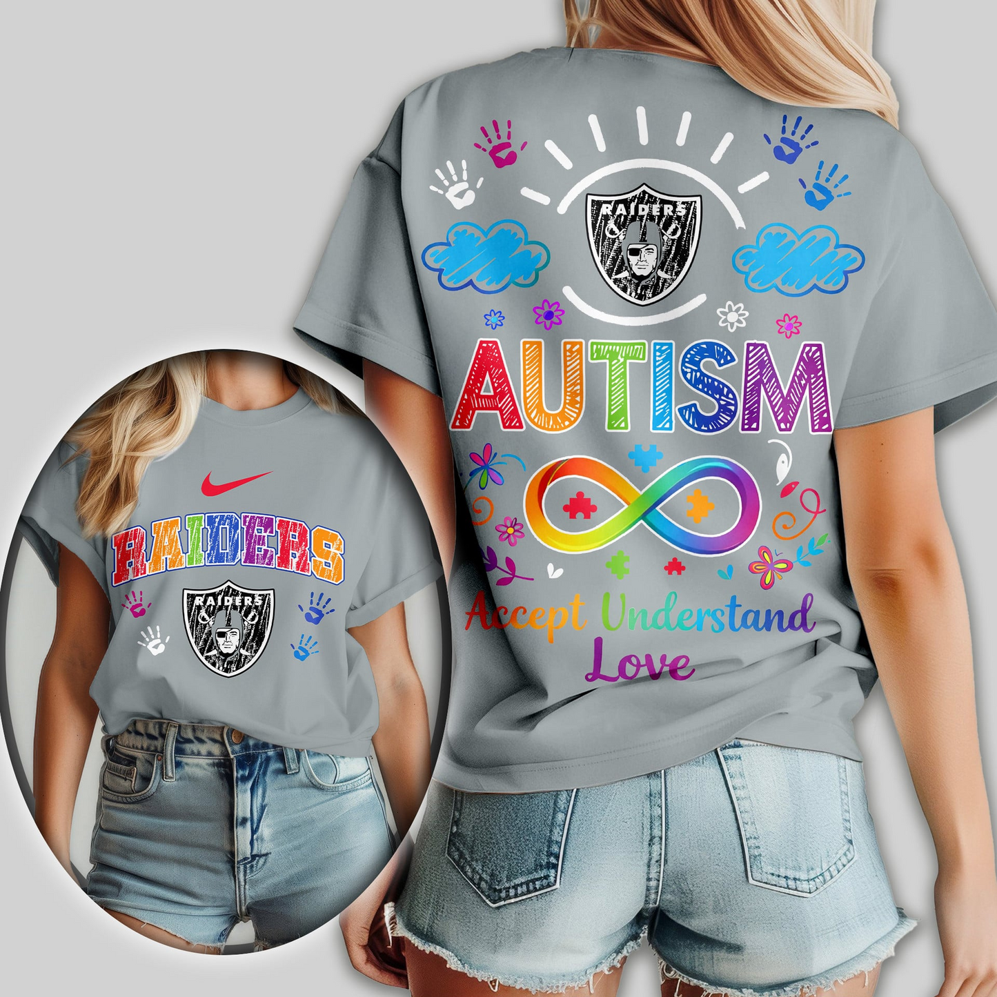 LVR Premium NFL National Autism Acceptance Month Women Shirt DDT NTL