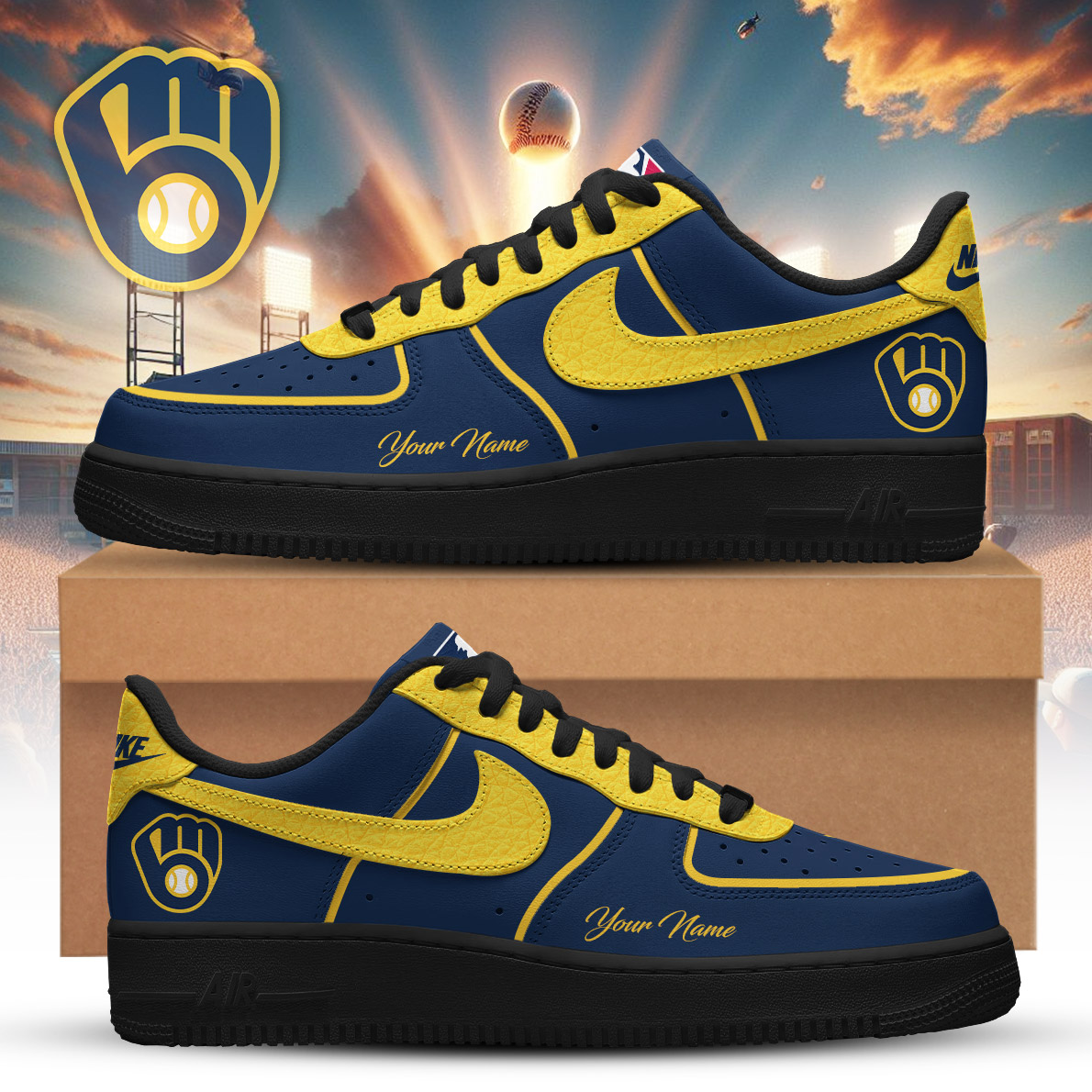 MB x MLB Premium Air Force 1 Orchard DDT CTND