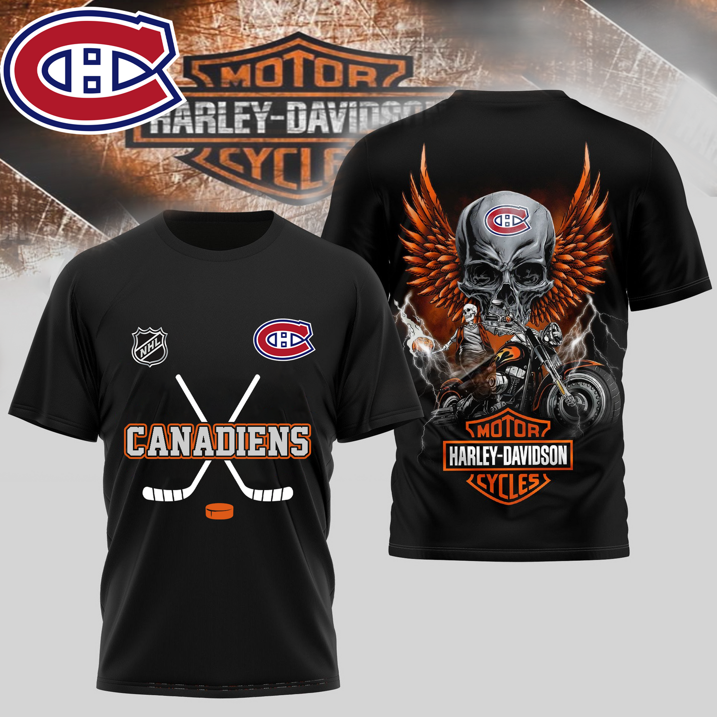MC Premium NHL Motorcycle 3D Shirt DDT CTND