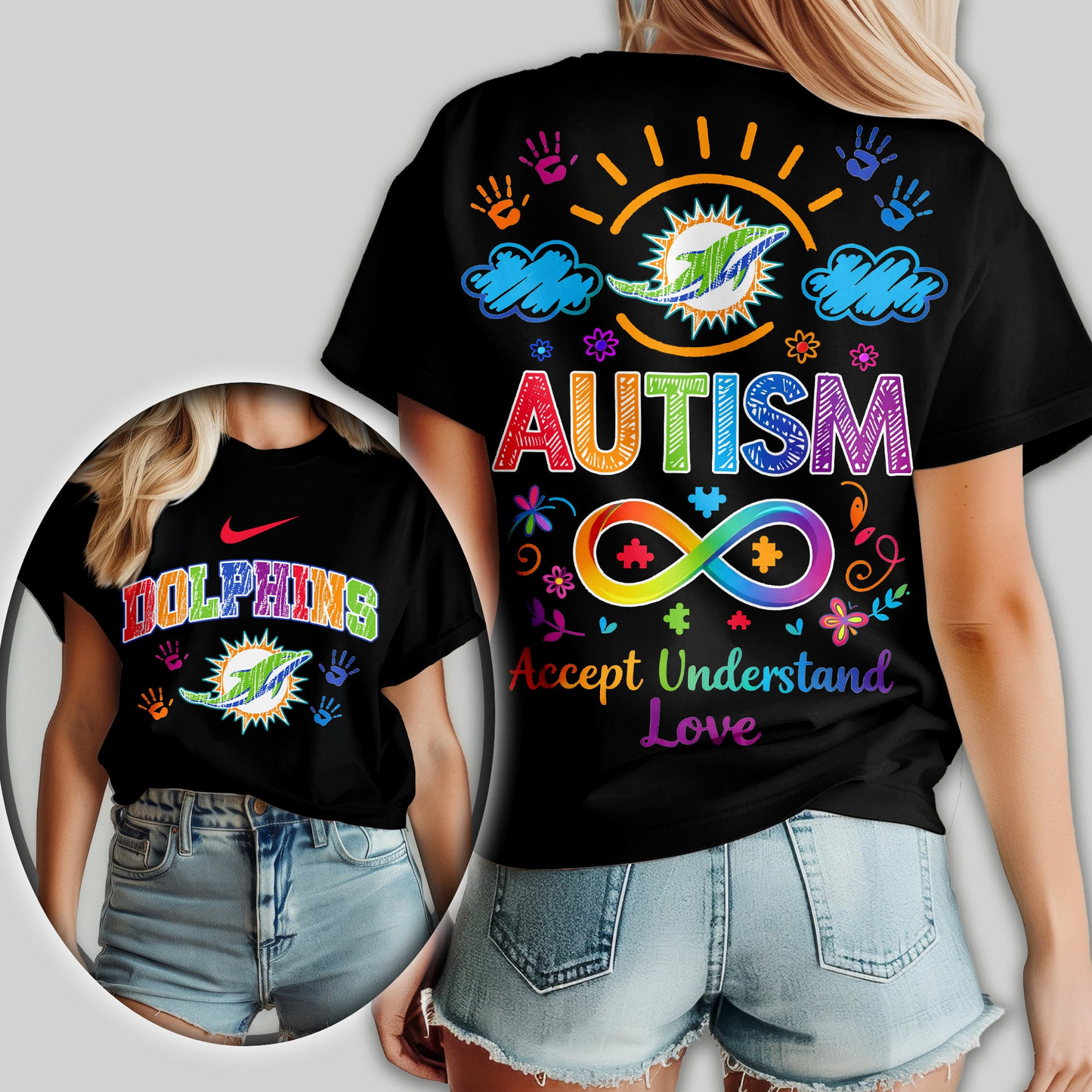 MD Premium NFL National Autism Acceptance Month Women Shirt DDT NTL