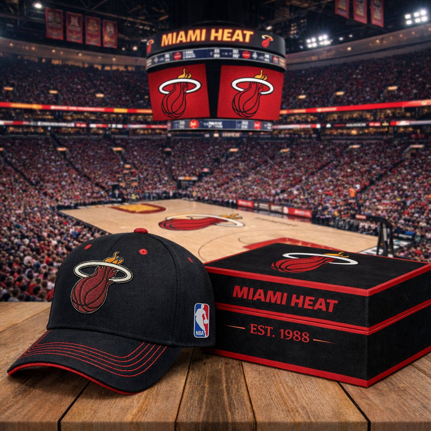 MIA x NBA Classic Fan Snapback Hat NAK NHT