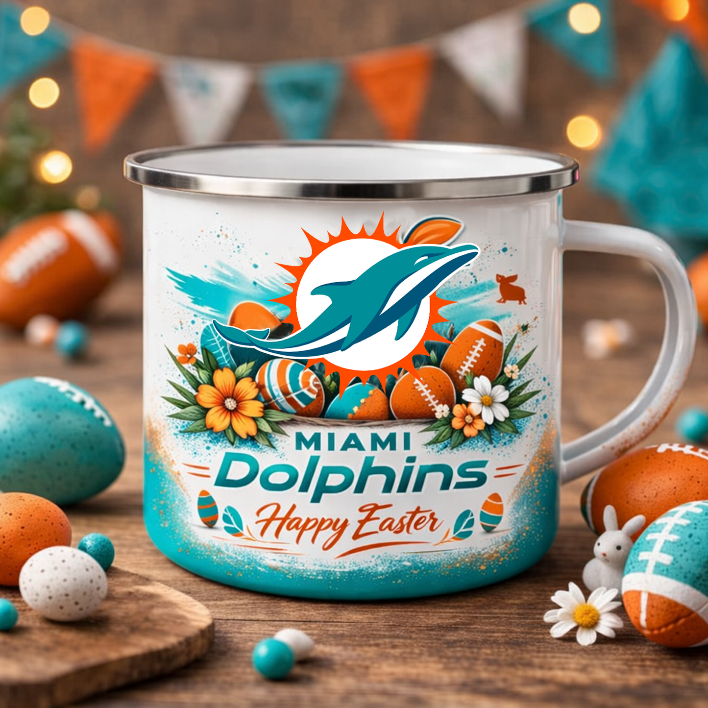 MIA X NFL Easter-themed enamel mug NAK NHT