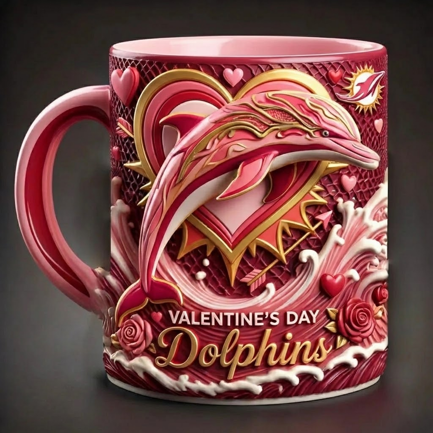 MIA X NFL Love Season Mug - Valentine V2 NAK NHT