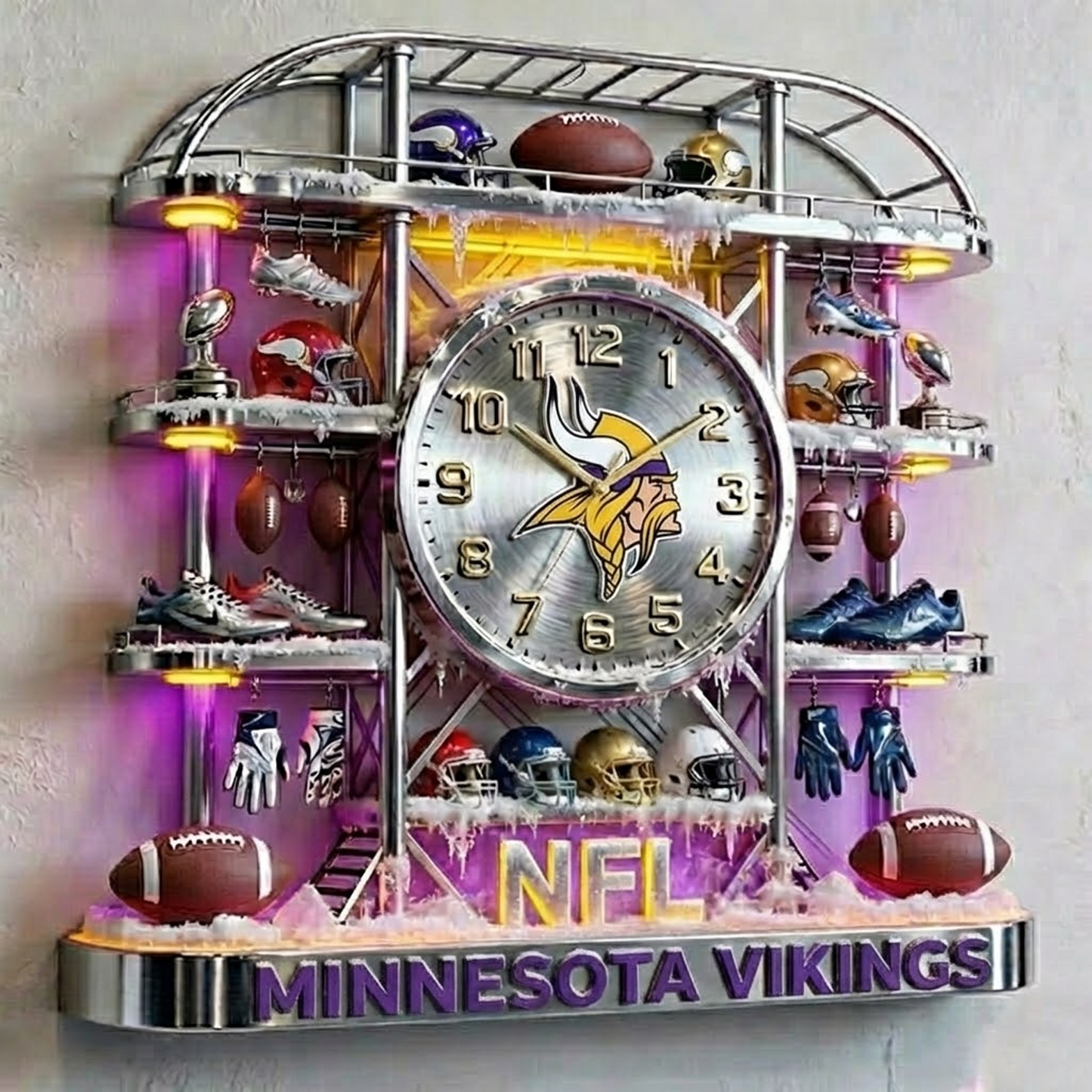 MIN X NFL Arctic Stadium Timepiece 1301 NAK NHT
