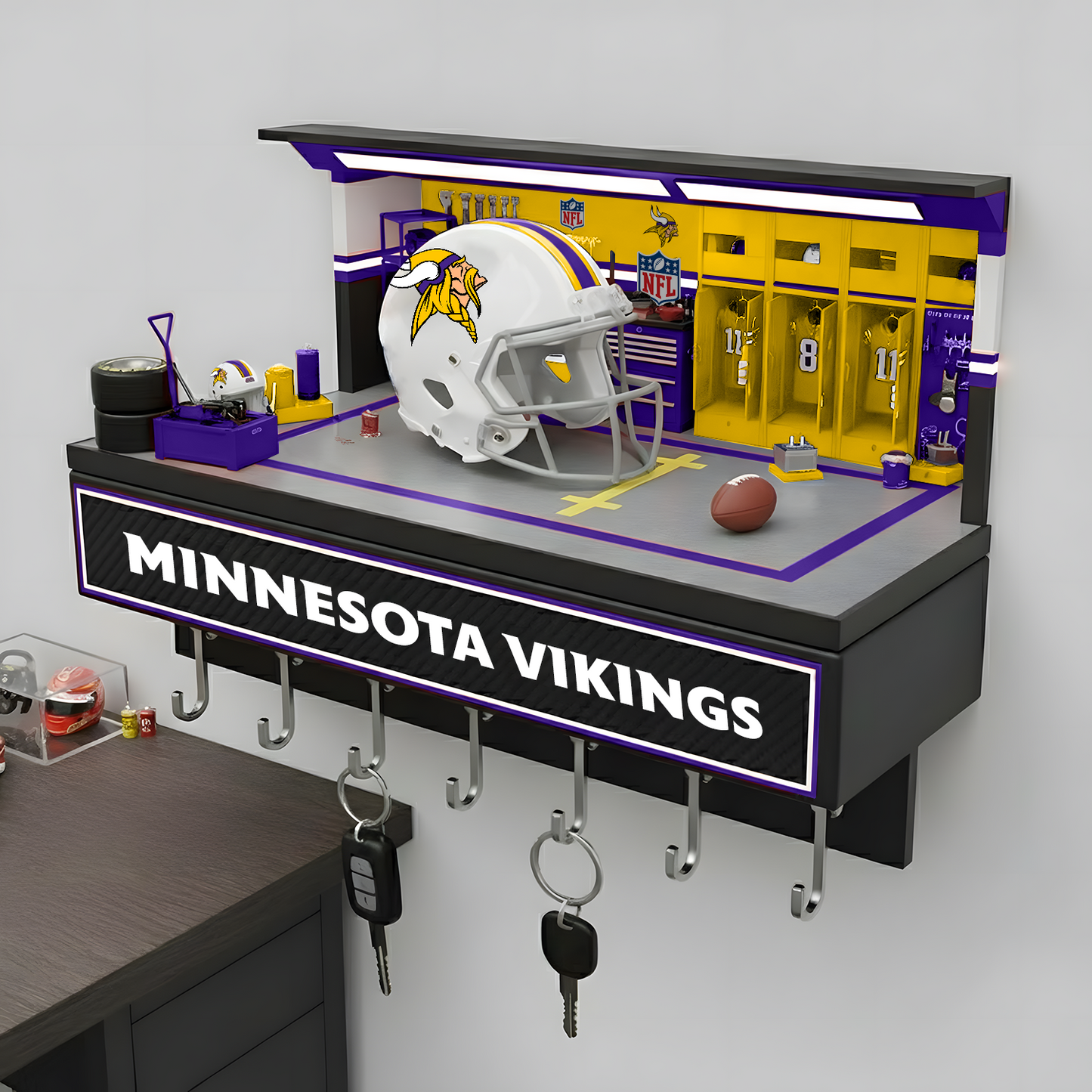 MIN X NFL Decorative key holder in a sporty style NAK NHT