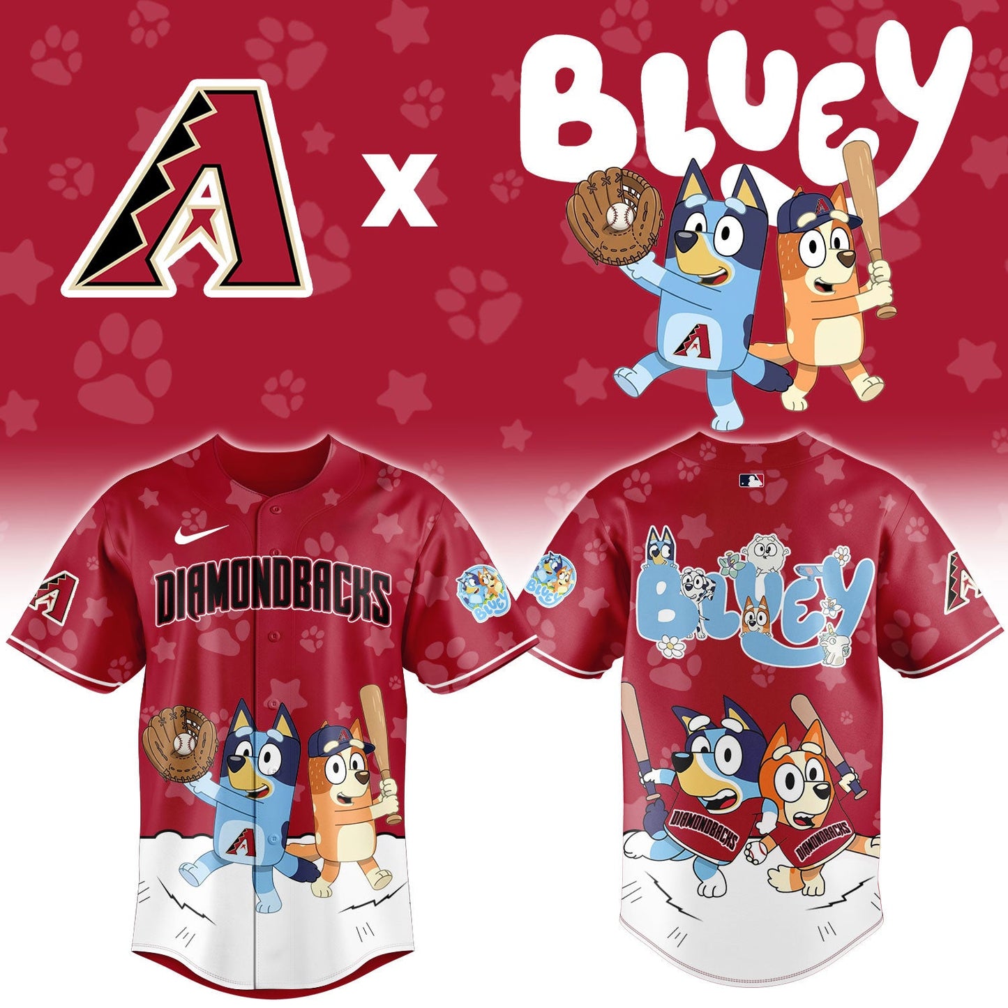 MLB x ARI Bluey Baseball Jersey HLP HLPHUONG