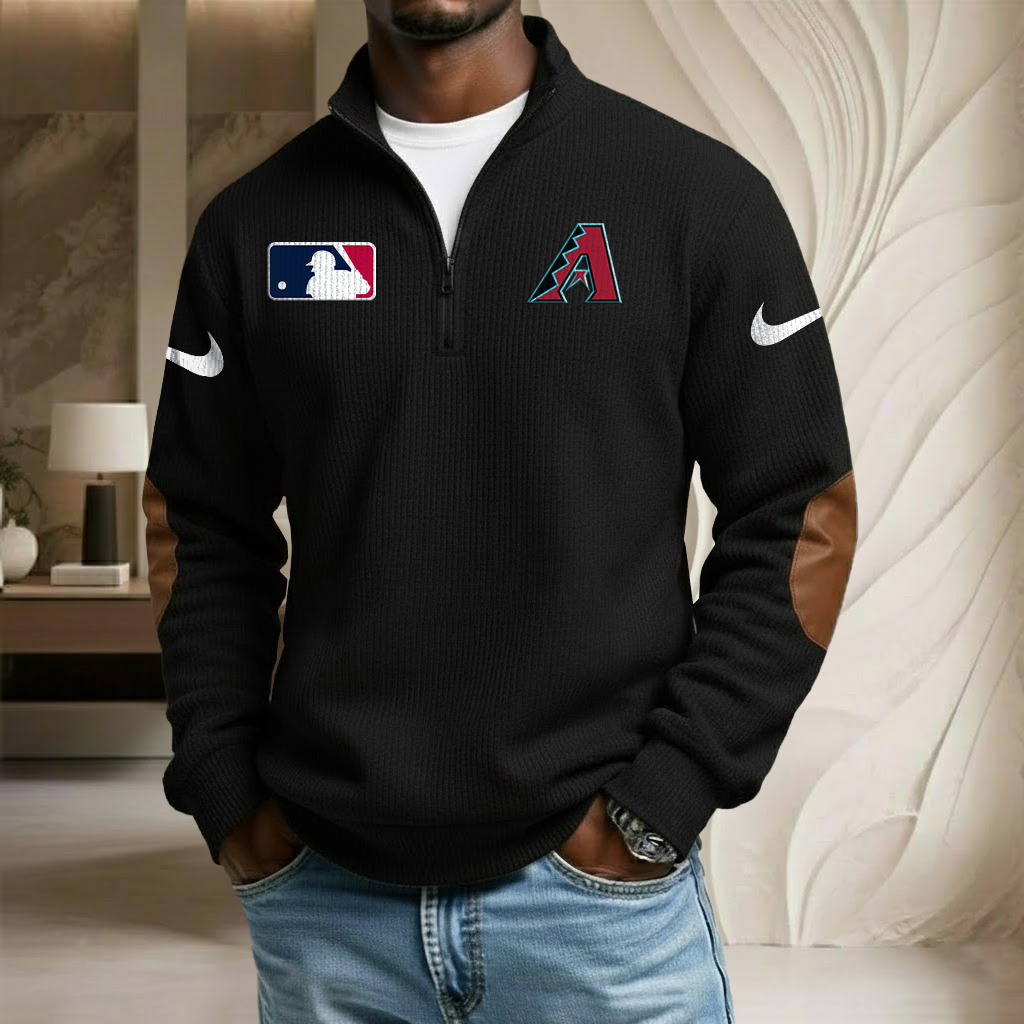 MLB x ARI Sport Team Stand Collar Half-zip Sweatshirt HLP HLPHUONG