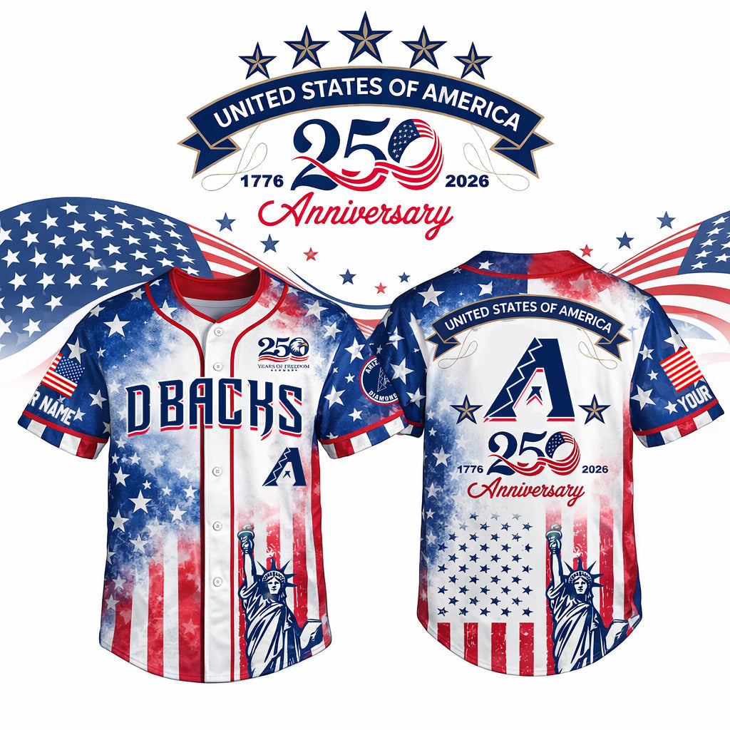 MLB x ARI US 250th Anniversary Baseball Jersey HLP HLPHUONG