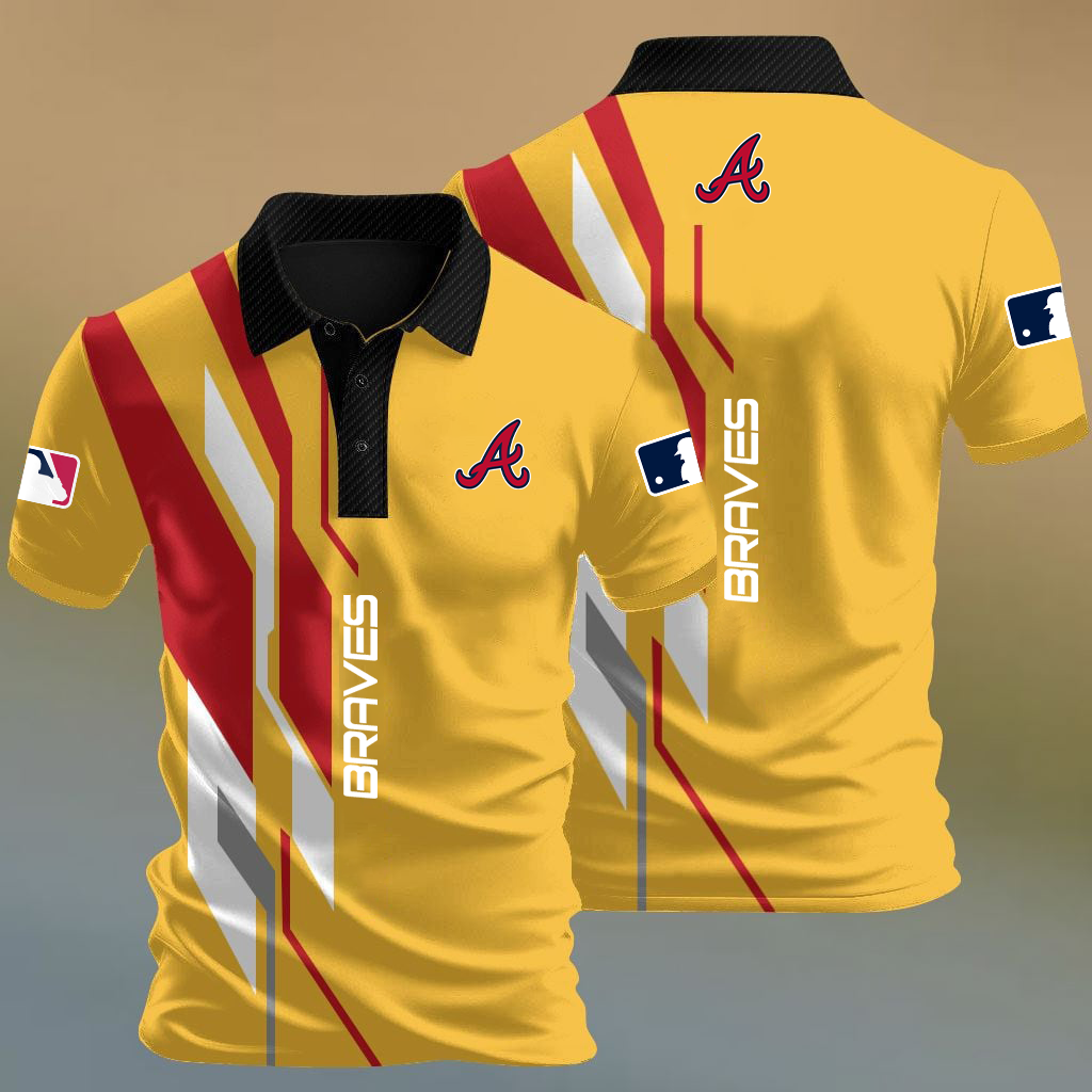 MLB x ATL Baseball Premium Polo Shirt HLP HLPHUONG