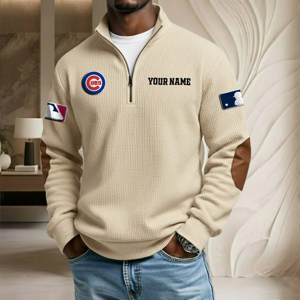 MLB x CC Custom Name Stand Collar Half-zip Sweatshirt HLP HLPHUONG