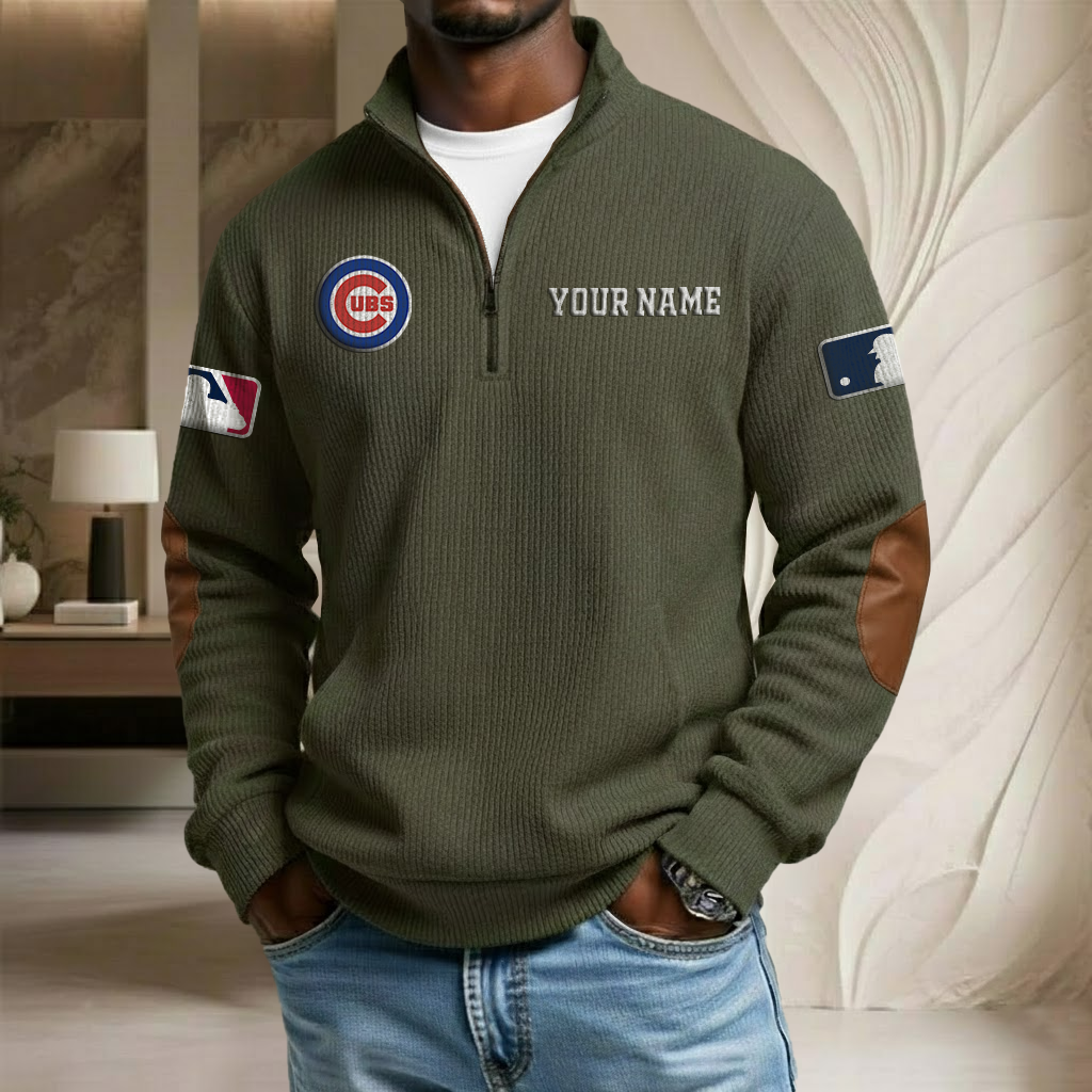 MLB x CC Custom Name Stand Collar Half-zip Sweatshirt HLP HLPHUONG