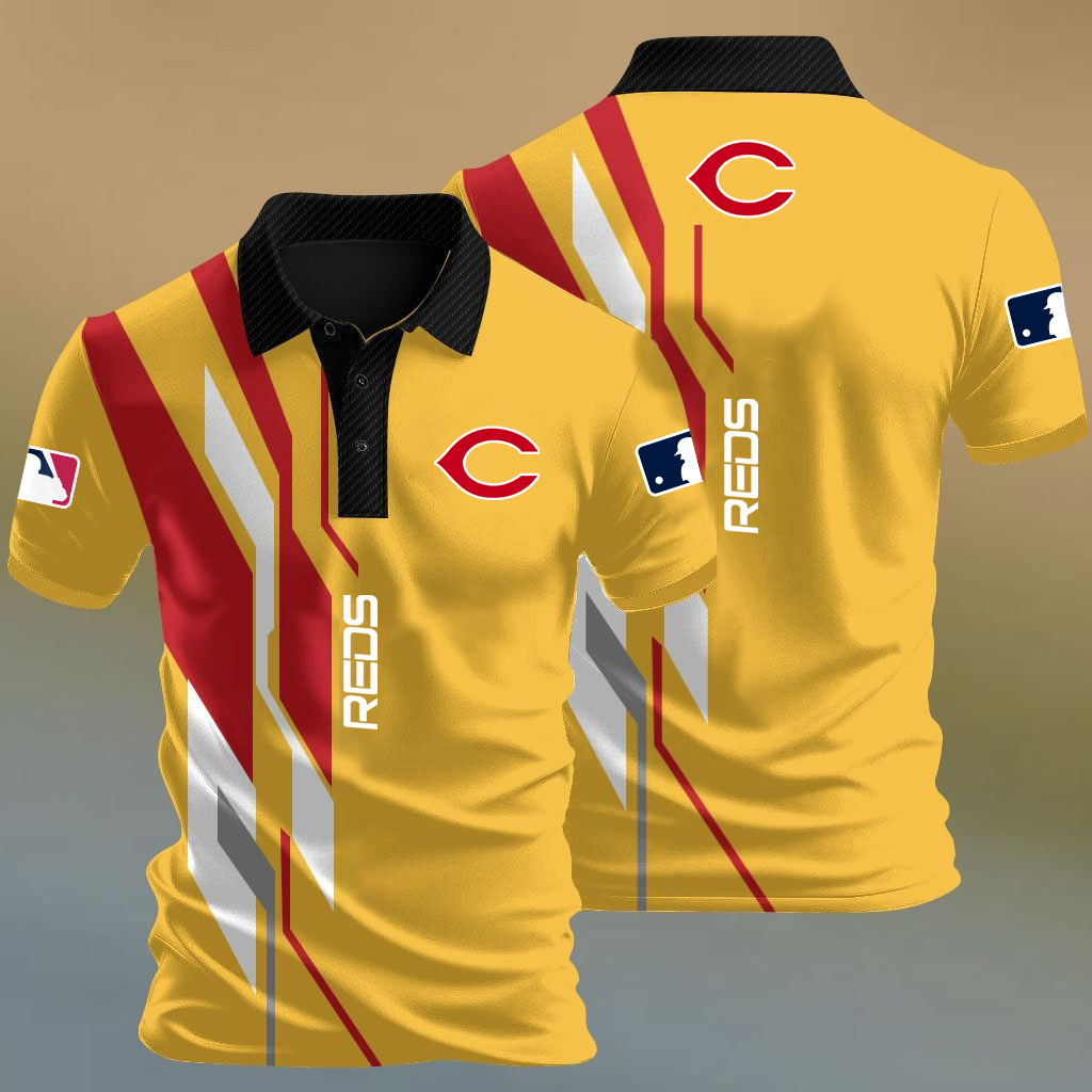 MLB x CIN Baseball Premium Polo Shirt HLP HLPHUONG