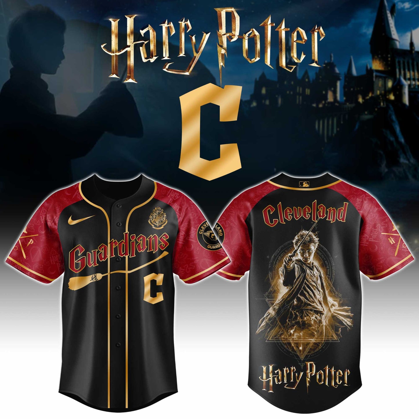 MLB x CLE H Potter Baseball Jersey HLP HLPHUONG