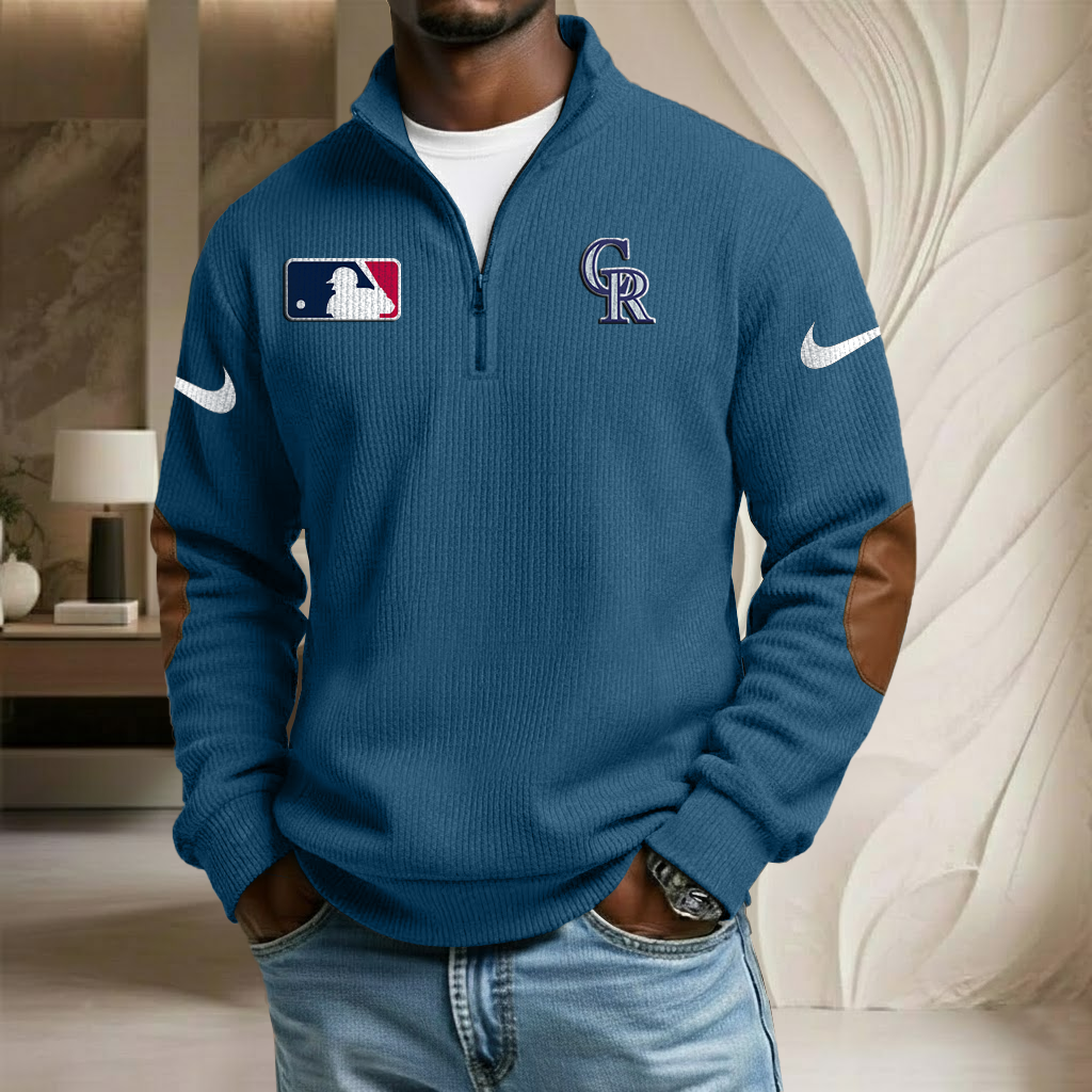 MLB x COL Sport Team Stand Collar Half-zip Sweatshirt HLP HLPHUONG