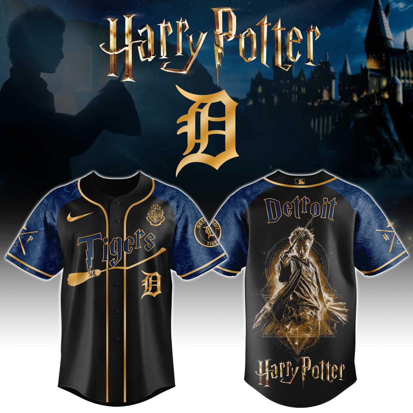 MLB x DET H Potter Baseball Jersey HLP HLPHUONG