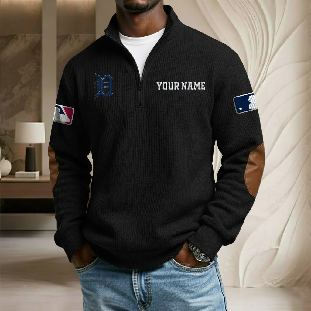MLB x DT Custom Name Stand Collar Half-zip Sweatshirt HLP HLPHUONG