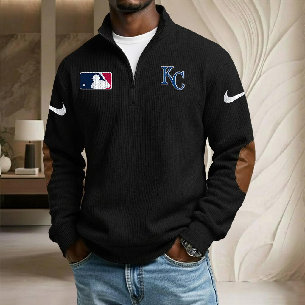 MLB x KC Sport Team Stand Collar Half-zip Sweatshirt HLP HLPHUONG