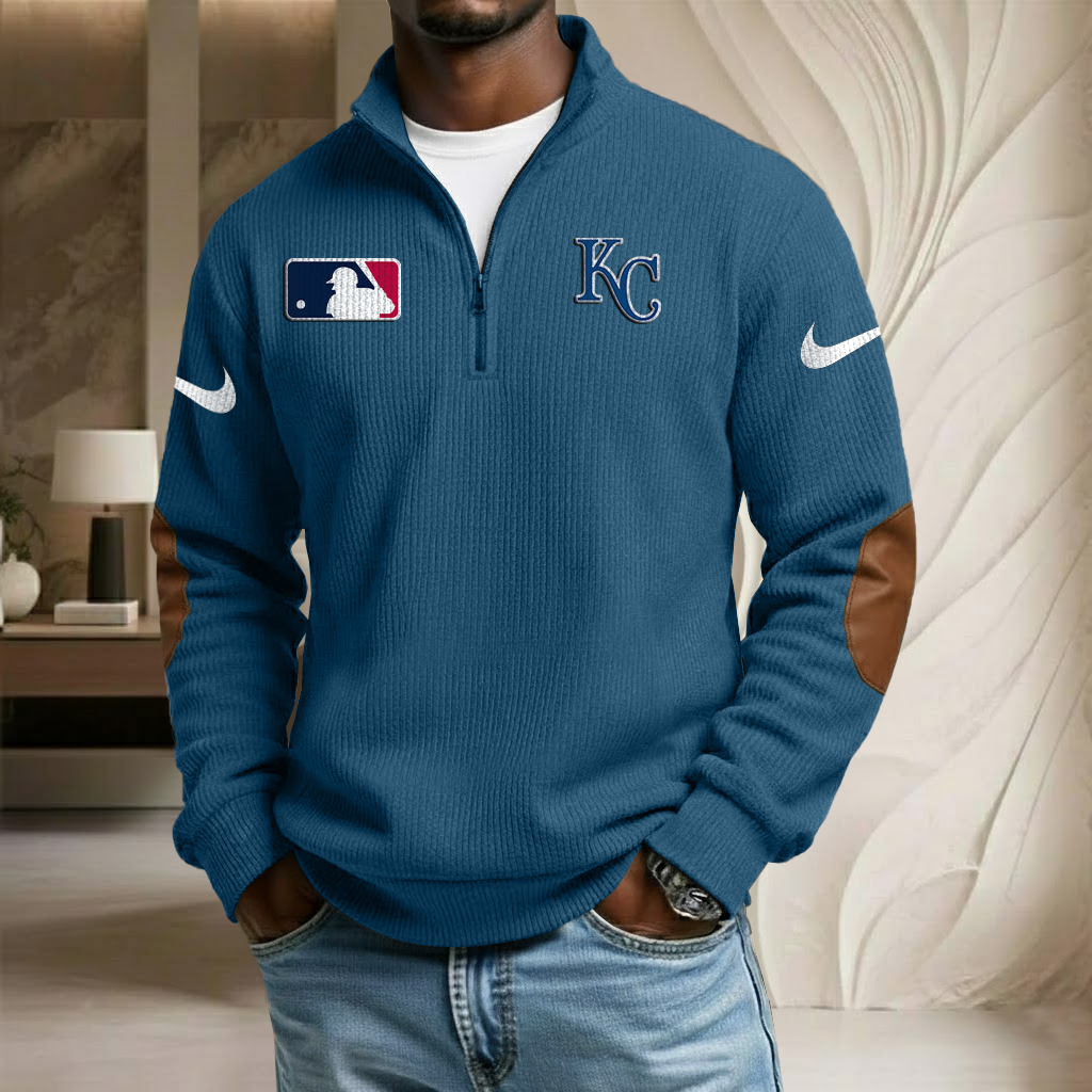 MLB x KC Sport Team Stand Collar Half-zip Sweatshirt HLP HLPHUONG