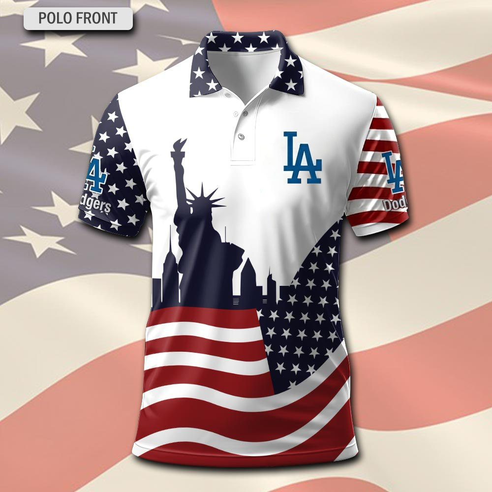 MLB x LAD America Premium Polo Shirt HLP LBN