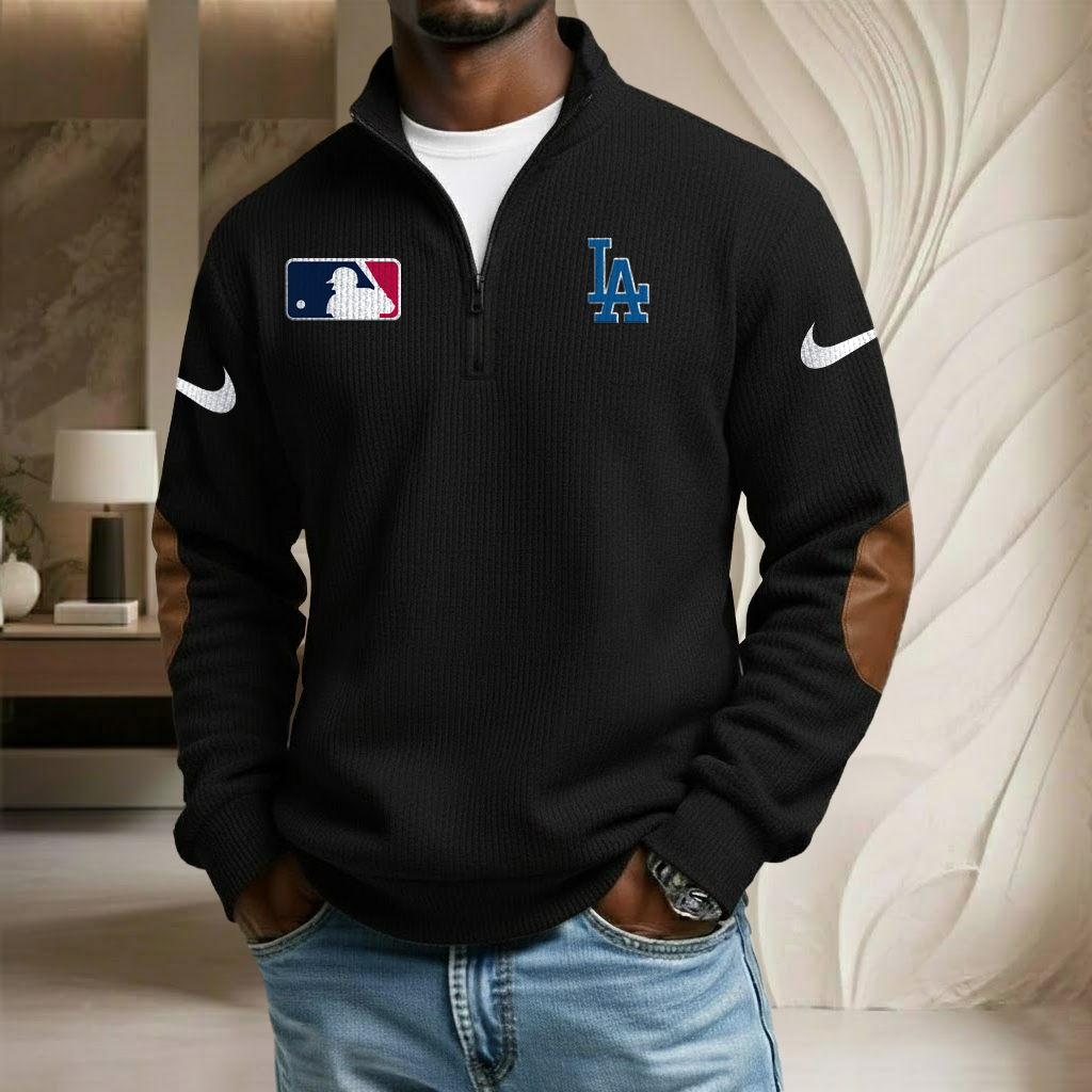MLB x LAD Sport Team Stand Collar Half-zip Sweatshirt HLP HLPHUONG