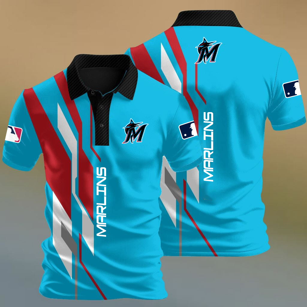 MLB x MIA Baseball Premium Polo Shirt HLP HLPHUONG