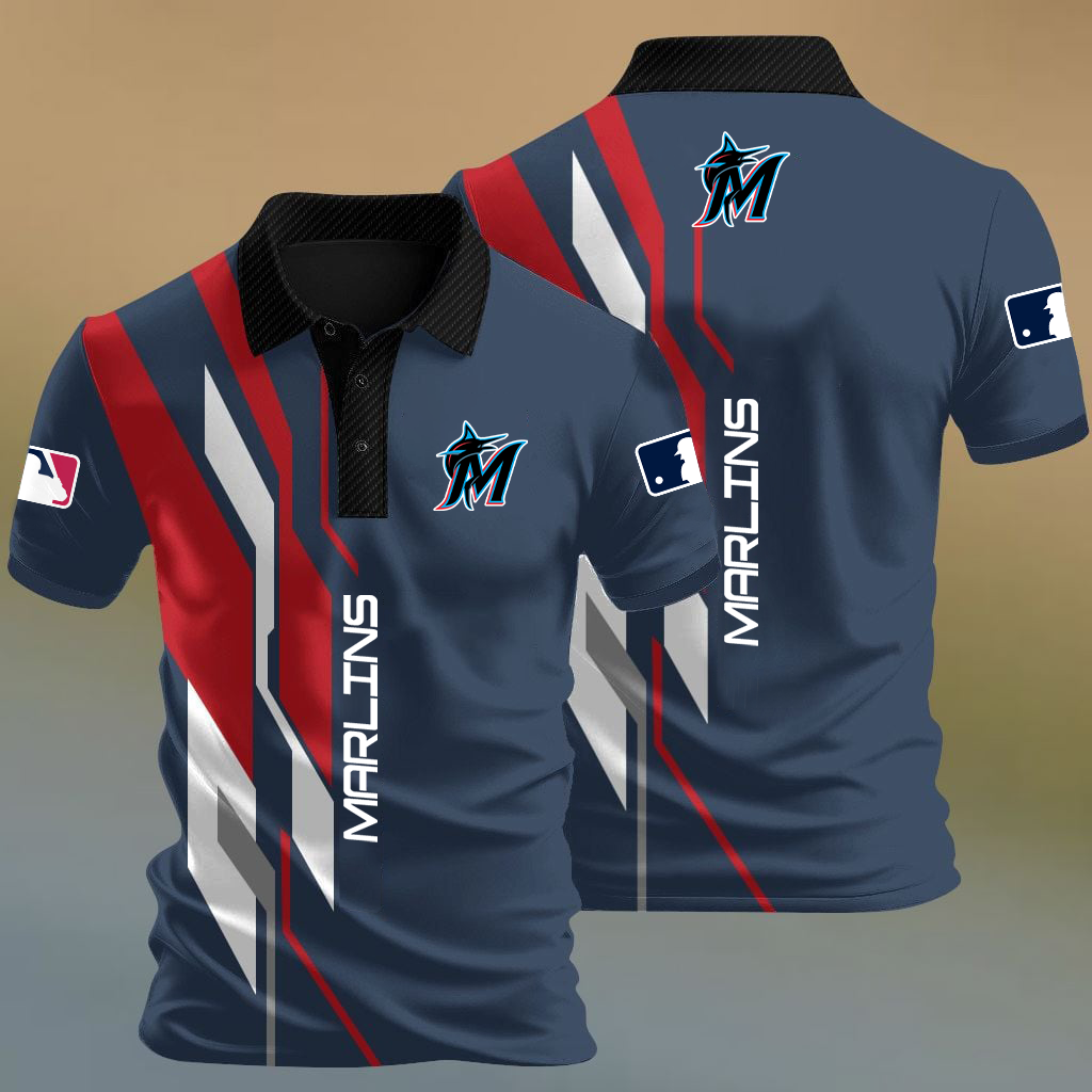 MLB x MIA Baseball Premium Polo Shirt HLP HLPHUONG