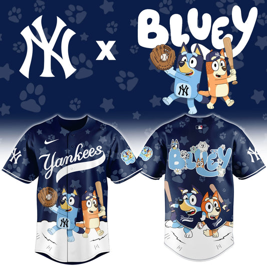 MLB x NYY Bluey Baseball Jersey HLP HLPHUONG