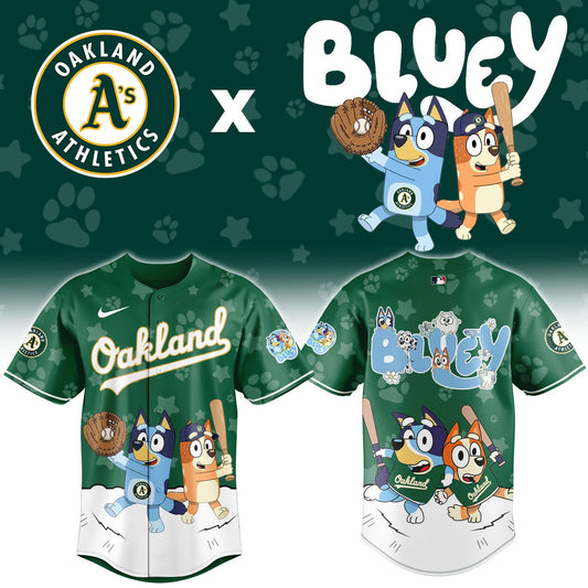 MLB x OAK Bluey Baseball Jersey HLP HLPHUONG