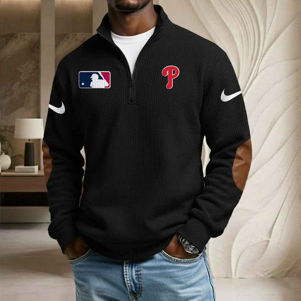 MLB x PHI Sport Team Stand Collar Half-zip Sweatshirt HLP HLPHUONG