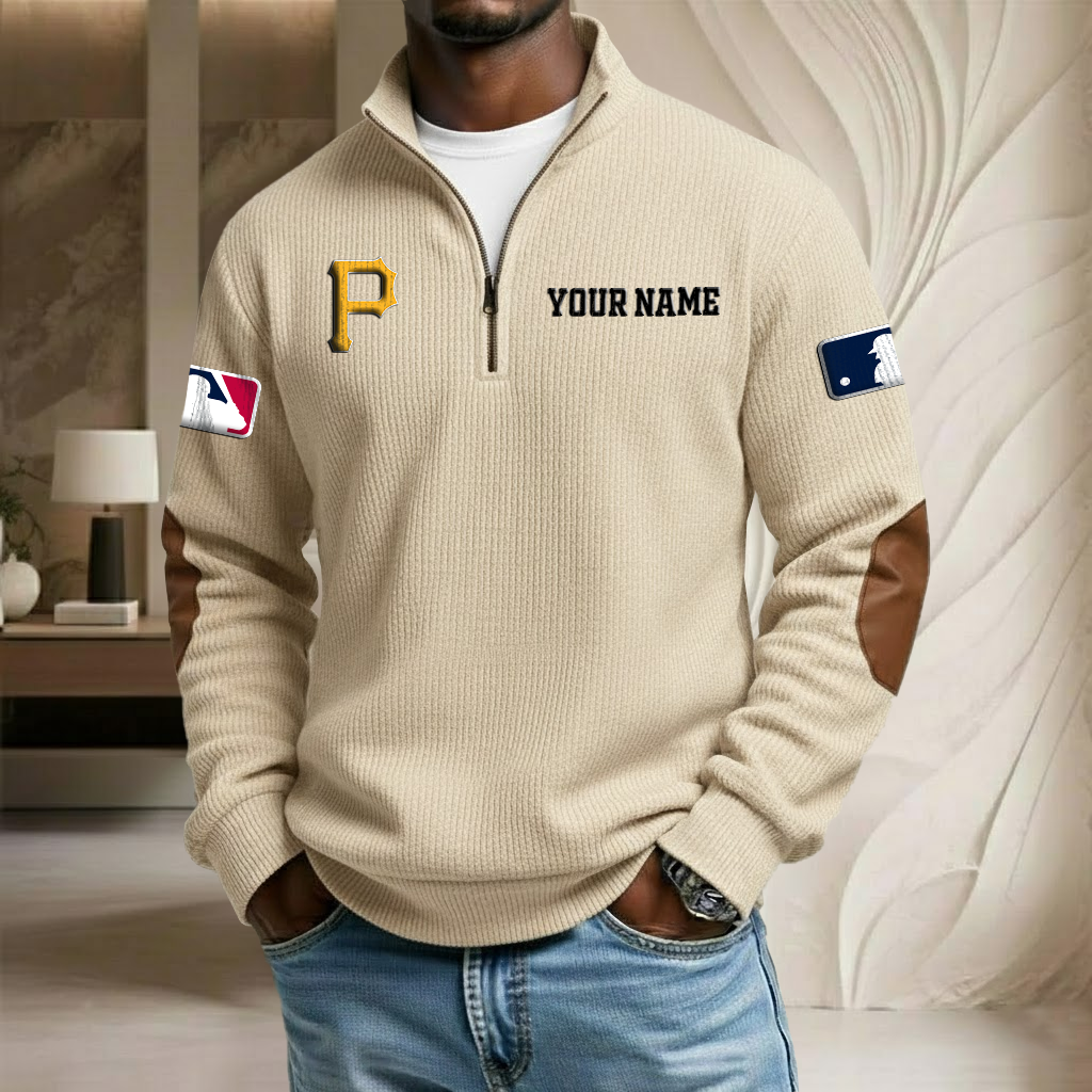 MLB x PP Custom Name Stand Collar Half-zip Sweatshirt HLP HLPHUONG