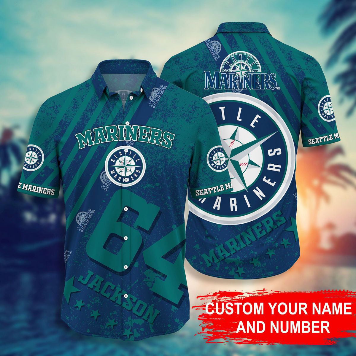 MLB x SEA Personalized Hawaiian Shirt HLP HLPHUONG